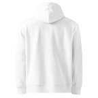 Hoodie Unwritten, klassische Passform in Weiß, Rückansicht ohne Aufdruck