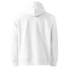 Unwritten classic-fit hoodie in white, plain back view