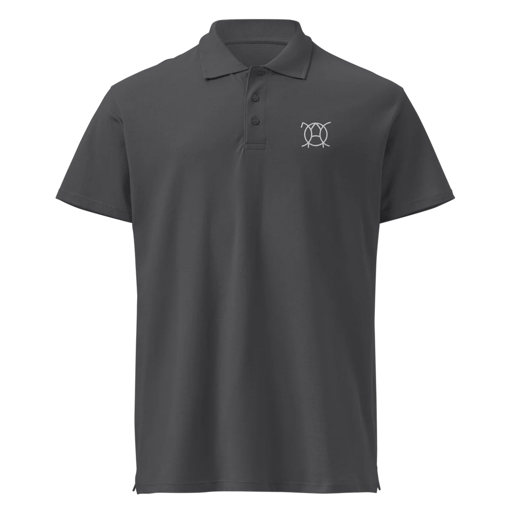 Polo L’Essentiel in Mausgrau, Vorderansicht mit kleinem JaOcCo-Logo