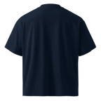 Unwritten oversized t-shirt in navy, plain back view