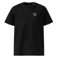 Unwritten classic-fit t-shirt in black, front view with small JaOcCo logo