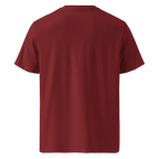 Unwritten classic-fit t-shirt in burgundy, plain back view