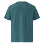 Unwritten classic-fit t-shirt in petrol blue (Stargazer), plain back view