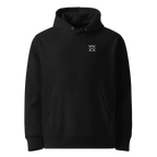 Tree of Life classic-fit hoodie in black, front view with small JaOcCo logo