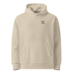 Tree of Life classic-fit hoodie in sand (Desert Dust), front view with small JaOcCo logo
