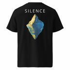 Silence T-Shirt Black Back View — JaOcCo