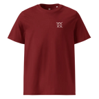 Silence T-Shirt Burgundy Front View — JaOcCo