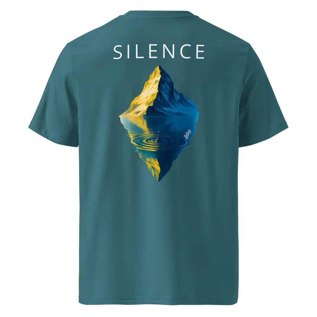 Silence T-Shirt Stargazer Back View — JaOcCo