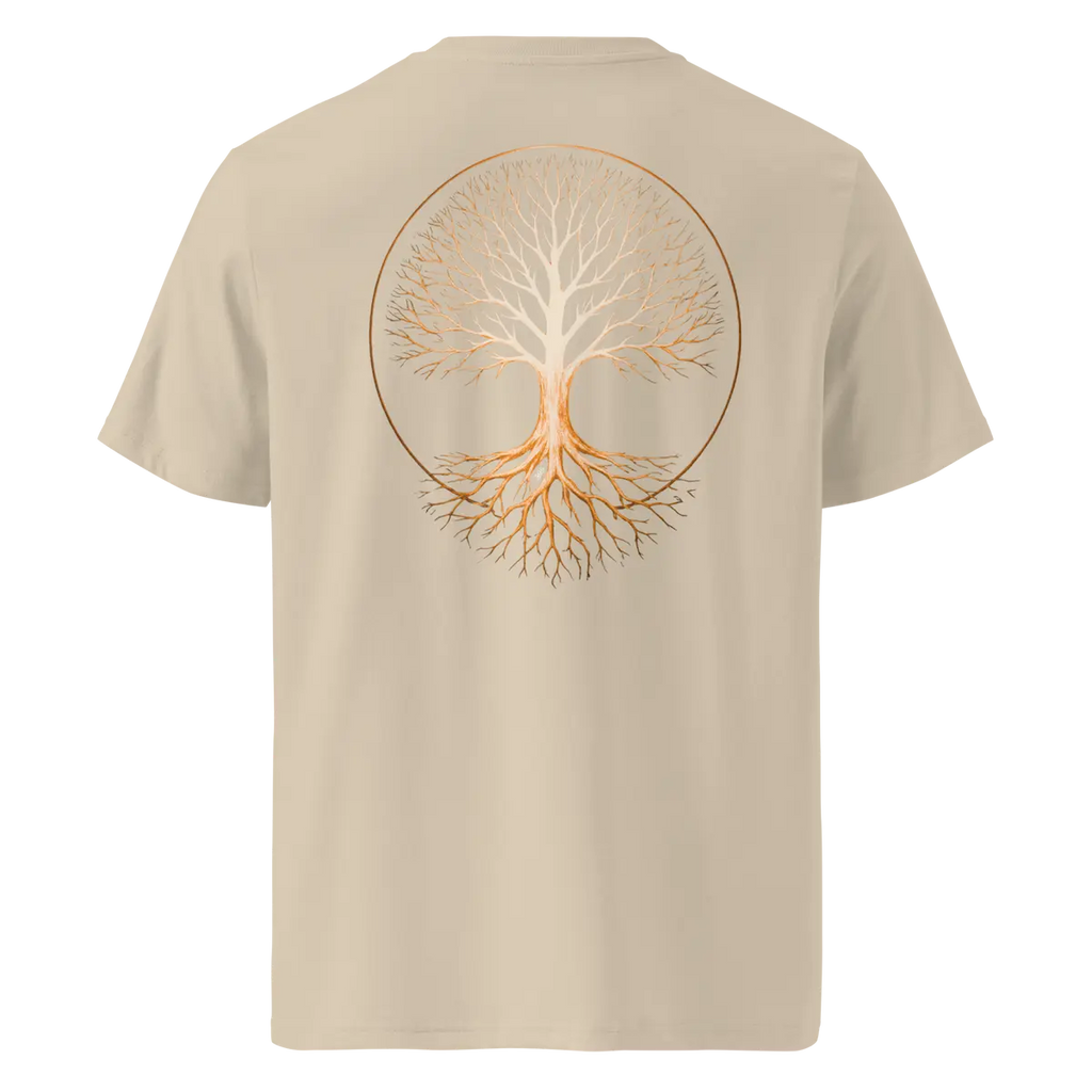 Tree of Life T-Shirt Desert Dust Back View — JaOcCo