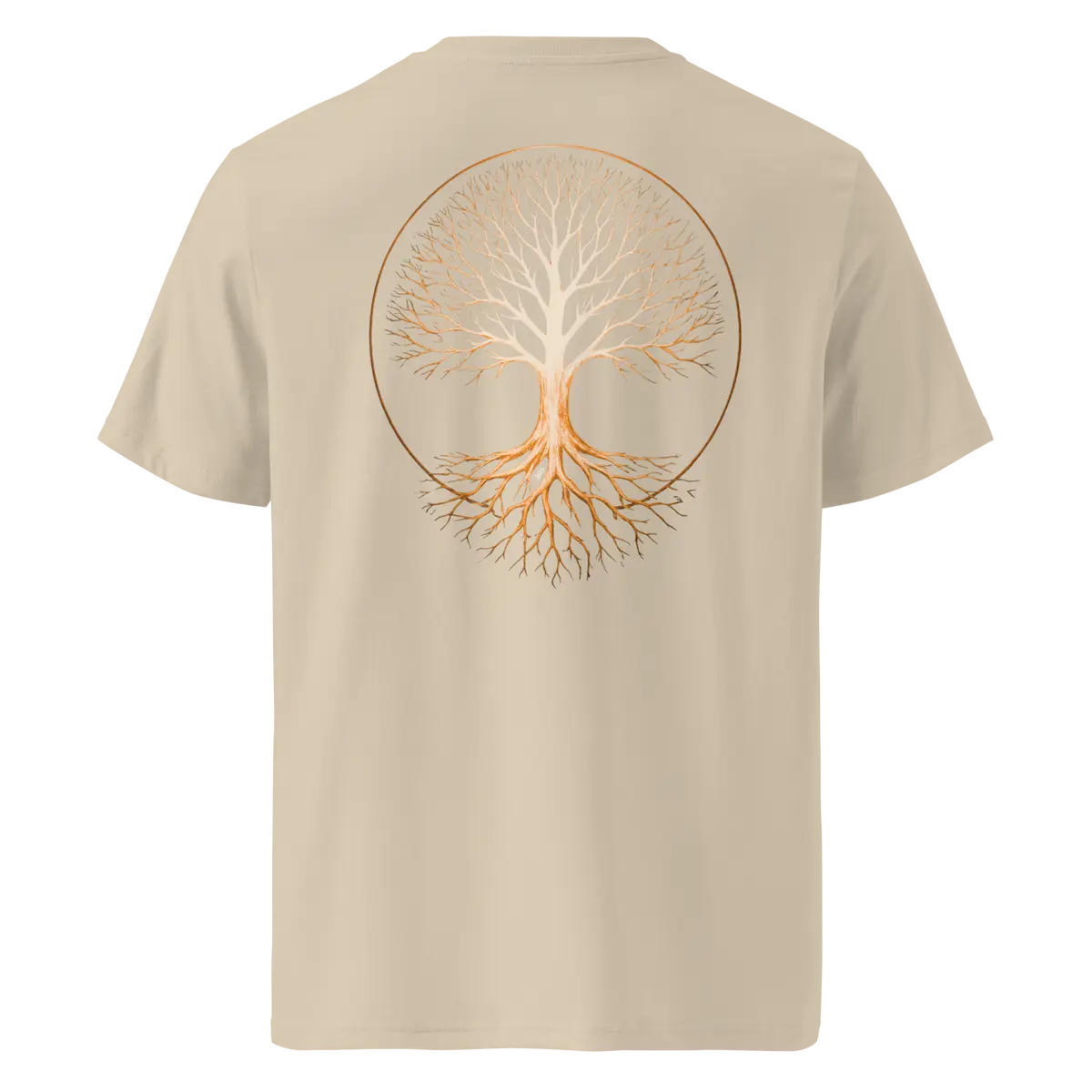 Tree of Life T-Shirt Desert Dust Back View — JaOcCo