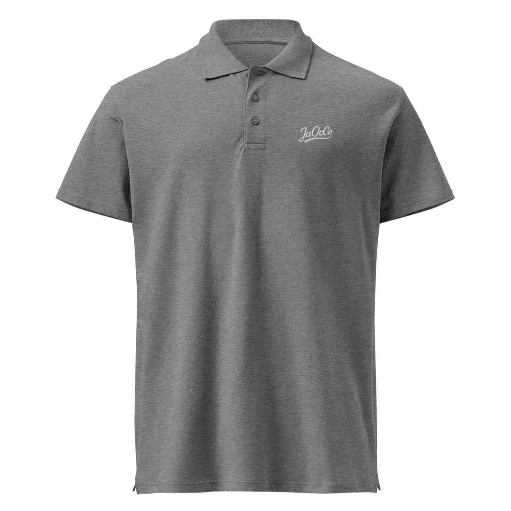 L'Essentiel Premium Polo Grey Front View — JaOcCo