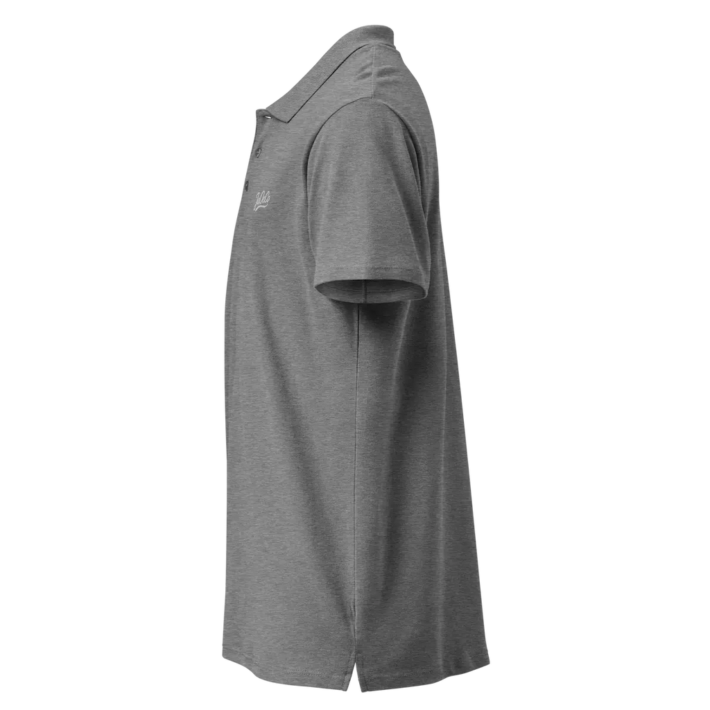 L'Essentiel Premium Polo Grey Left View — JaOcCo