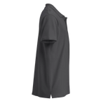 L'Essentiel Premium Polo Mousse Grey Right View — JaOcCo