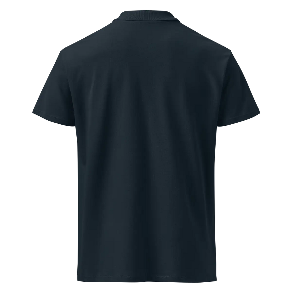 L'Essentiel Premium Polo Navy Back View — JaOcCo