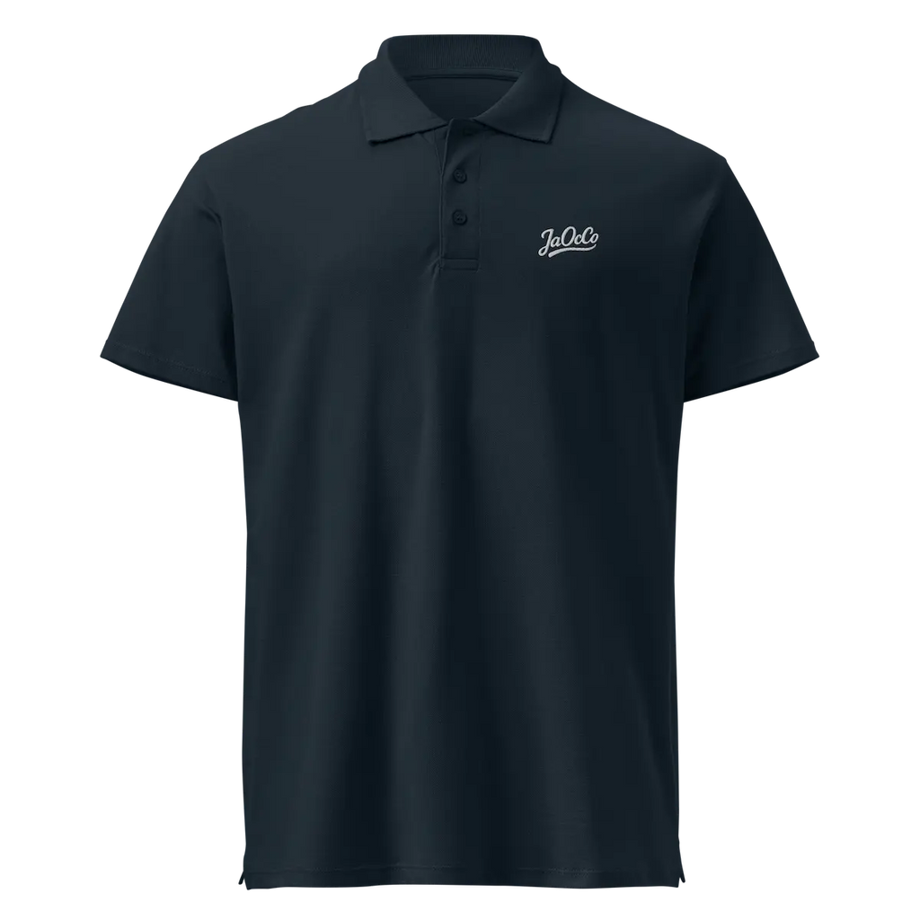 L'Essentiel Premium Polo Navy Front View — JaOcCo
