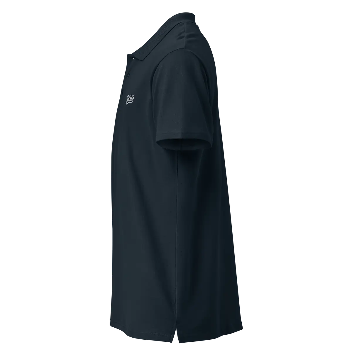 L'Essentiel Premium Polo Navy Left View — JaOcCo