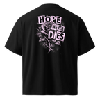 Hope Never Dies Statement Tee Black Back View — JaOcCo