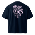 Hope Never Dies Statement Tee Navy Back View — JaOcCo