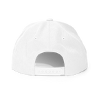 So Snapback Cap White Back View — JaOcCo