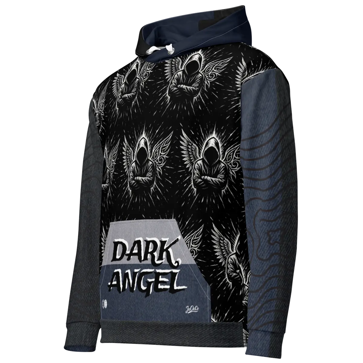 Streetwear Unisex Hoodie – Dark Angel Recycled