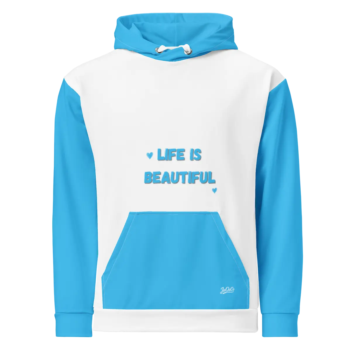 Life Is Beautiful – Streetwear Hoodie Blue Edition